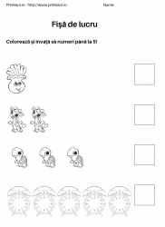 fise de lucru pentru  numere #8