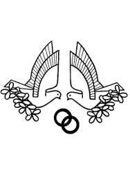 plansa de colorat nunta #4