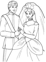 plansa de colorat nunta #11