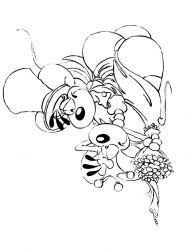 plansa de colorat nunta #16