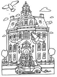 plansa de colorat nunta #9