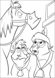 plansa de colorat o ferma trasnita #9