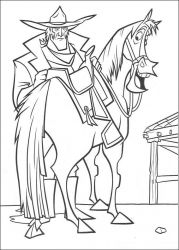 plansa de colorat o ferma trasnita #16