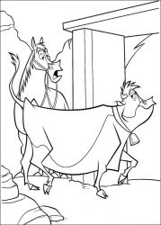 plansa de colorat o ferma trasnita #10