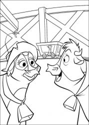 plansa de colorat o ferma trasnita #11