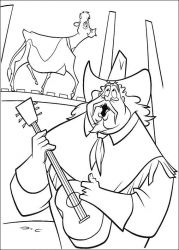 plansa de colorat o ferma trasnita #12