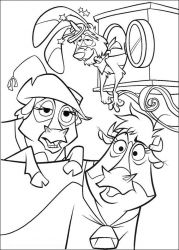 plansa de colorat o ferma trasnita #17