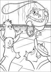 plansa de colorat o ferma trasnita #19