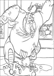 plansa de colorat oliver #2