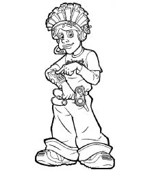 plansa de colorat oraselul lenes #6