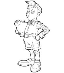 plansa de colorat oraselul lenes #10