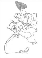 plansa de colorat over the hedge #6