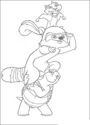 plansa de colorat over the hedge #7