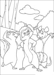 plansa de colorat over the hedge #17