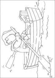 plansa de colorat paddington bear #2