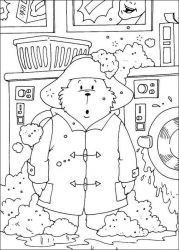 plansa de colorat paddington bear #7