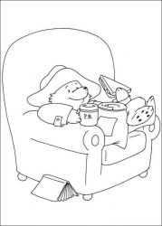 plansa de colorat paddington bear #10