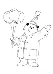 plansa de colorat paddington bear #13