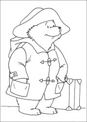 plansa de colorat paddington bear #16