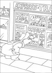 plansa de colorat paddington bear #17