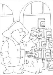 plansa de colorat paddington bear #19