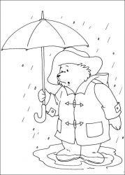 plansa de colorat paddington bear #21