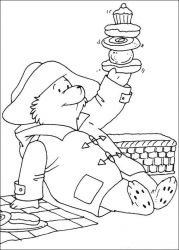 plansa de colorat paddington bear #2