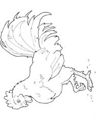 plansa de colorat pasari #14