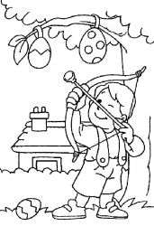 plansa de colorat paste #16