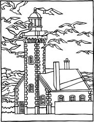 plansa de colorat pe mare #7