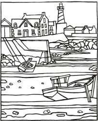 plansa de colorat pe mare #8