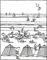 plansa de colorat pe mare #13