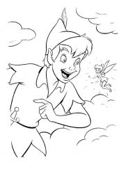 plansa de colorat peter pan #6