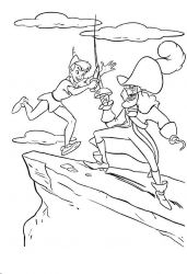 plansa de colorat peter pan #7