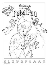 plansa de colorat peter pan #16