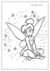 plansa de colorat peter pan #4