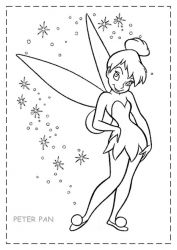 plansa de colorat peter pan #6