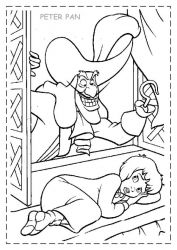plansa de colorat peter pan #11