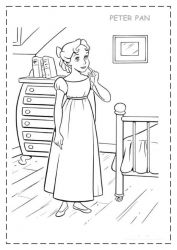 plansa de colorat peter pan #13