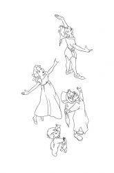 plansa de colorat peter pan #20