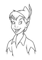 plansa de colorat peter pan #4