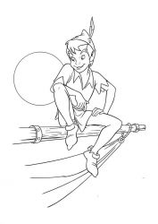 plansa de colorat peter pan #9