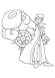 plansa de colorat peter pan #10