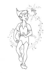 plansa de colorat peter pan #11