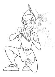 plansa de colorat peter pan #12