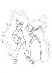 plansa de colorat peter pan #13