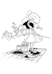 plansa de colorat peter pan #1