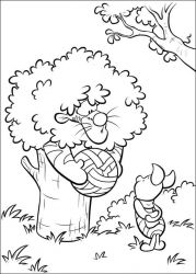 plansa de colorat piglet #4