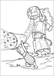 plansa de colorat piglet #7