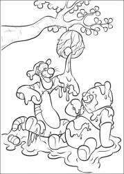 plansa de colorat piglet #8